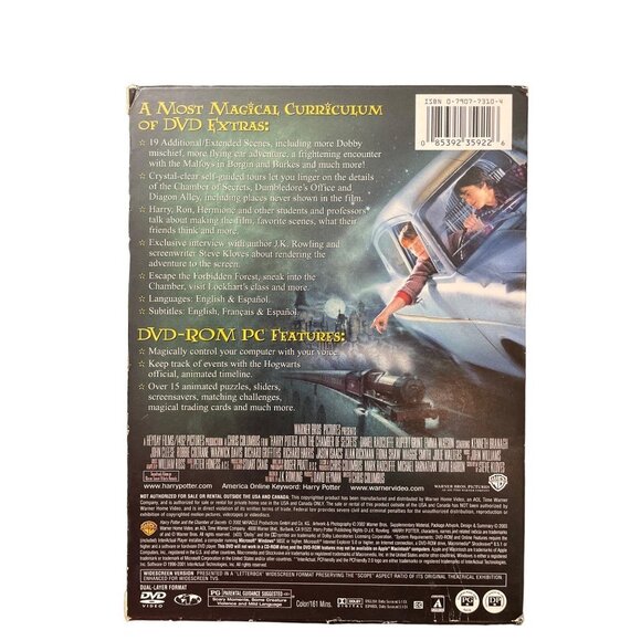 Harry Potter and the Chamber of Secrets DVD Movie - Picture 2 of 3